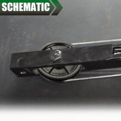 Solid Spare 144C56 Idler Pulley Fit For Chamberlain LiftMaster Square Rail Garage Door