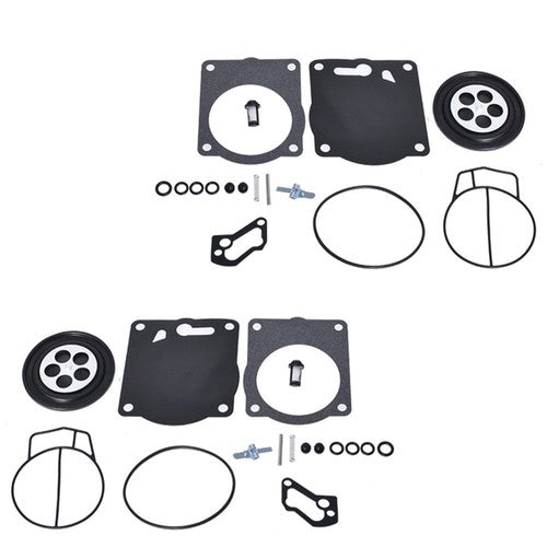 Solid Spare 2X Carburetor Rebuild Kit for SeaDoo 951 Dual SBNI GSX GTX RX XP LRV LTD