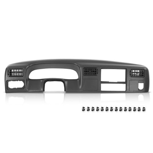 Solid Spare Dash Cluster Radio Bezel Trim Panel Dark Gray Fit For 1999-2004 Ford F250 F350