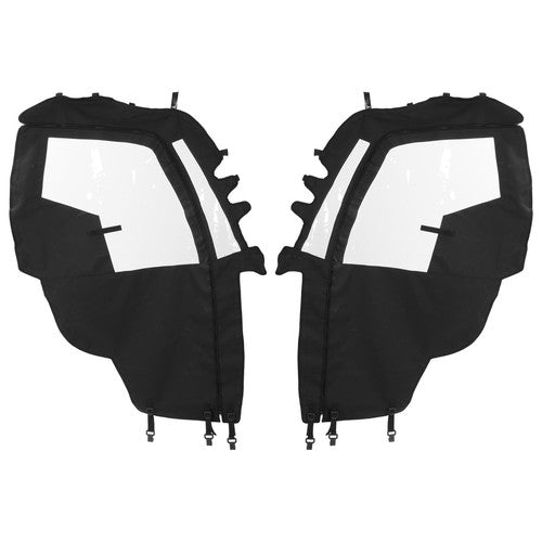 Solid Spare For UTV T-Boss 550 750 560 760 Durable Black+Clear PVC Soft Full Door Enclosure