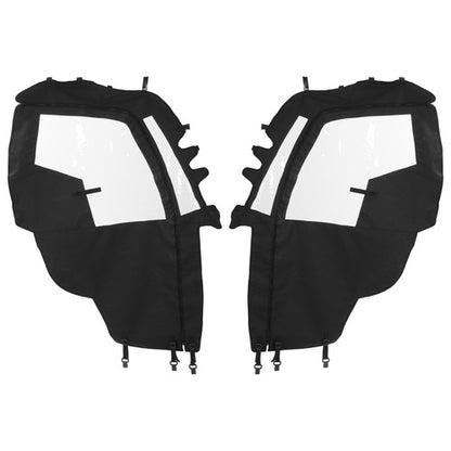 Solid Spare For UTV T-Boss 550 750 560 760 Durable Black+Clear PVC Soft Full Door Enclosure
