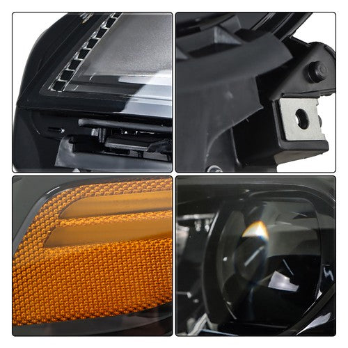 Solid Spare Headlight Projector Fit For Jeep Cherokee 2019-2022 LED Replacement LH/Left Side