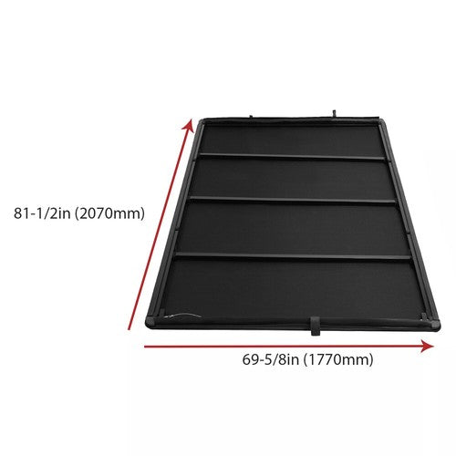 Solid Spare 6.5FT Soft Roll-Up Tonneau Cover for 07-13 Silverado/Sierra 1500 2500HD 3500HD