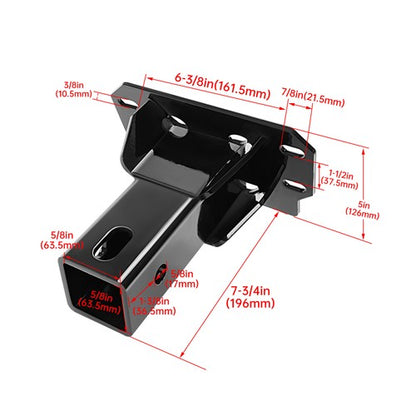 Solid Spare Steel Trailer Hitch Receiver 2" Attachment For Polaris Ranger 1000 XP 2018-24