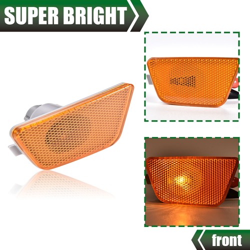 Solid Spare For Chevy Cruze 2011-2015 Front Bumper Reflector Side Marker Light Assembly R&L