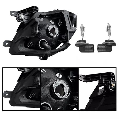Front Bumper Fog Lights & Covers Set W/O Wiring For 2010-2012 KIA Forte Sedan