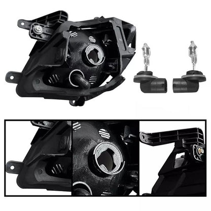 Front Bumper Fog Lights & Covers Set W/O Wiring For 2010-2012 KIA Forte Sedan