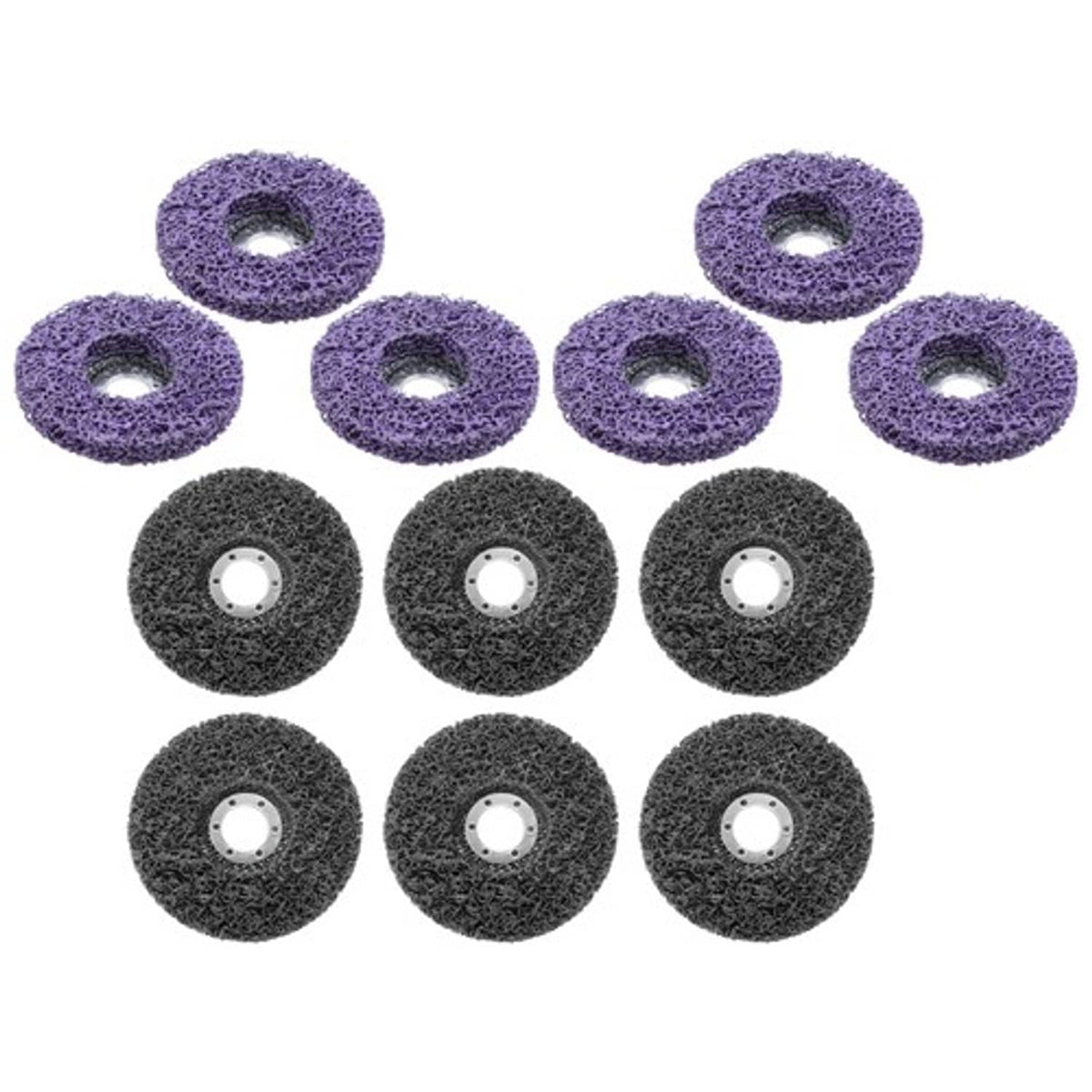 Solid Spare Discs Set (6 Black, 6 Purple) 12 Pack: 4-1/2" x 7/8" Diamond Grinding Wheel