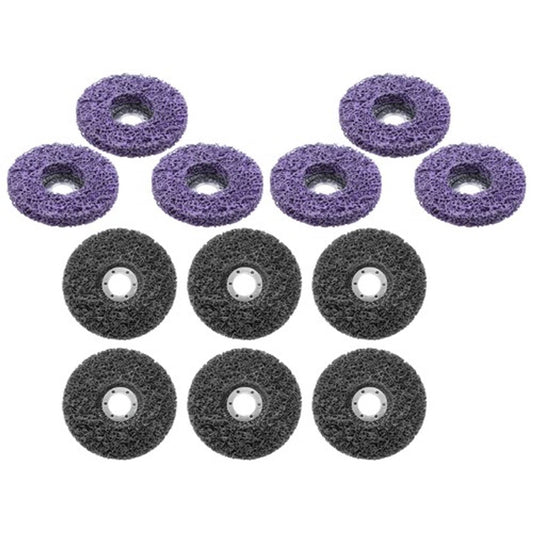 Solid Spare Discs Set (6 Black, 6 Purple) 12 Pack: 4-1/2" x 7/8" Diamond Grinding Wheel
