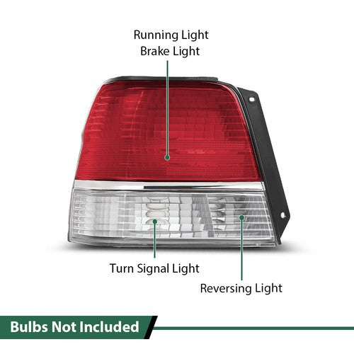 Solid Spare Rear Tail Lights Fit For 95-99 Toyota Tercel CE STD DX Brake Lamps Left+Right