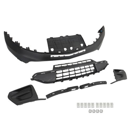 Solid Spare New Front Bumper&Grill&Fog Lamp Cover&Bracket For Chevrolet Traverse 2018-2020