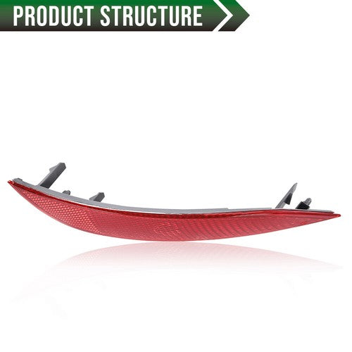 Solid Spare Fit For 15-18 Ford Focus Rear Bumper Reflector Right Passenger Side Red