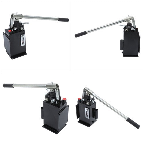 Solid Spare Hydraulic piston hand pump with valve for double acting cylinder 2.7 CID 3 Quart