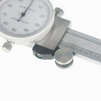 Solid Spare 6" DIAL CALIPER CARBON STEEL SHOCKPROOF .001" OF ONE INCH