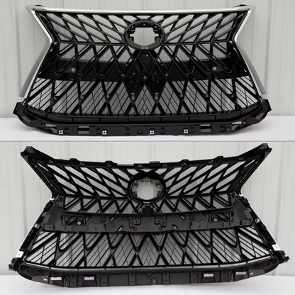 For 2016-2021 Lexus LX570 Luxury Grill Front Upper Grille Chrome Black NEW Style