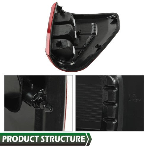 Solid Spare Fit For 2021-2023 Ford F150 XL w/o Blind Spot TaiL Light Brake Lamp Left Side