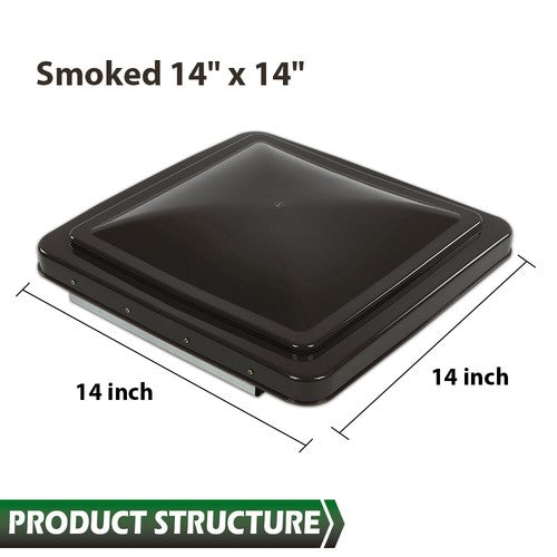 Solid Spare 14" x 14" Replacement Roof Vent Cover Camper RV Trailer Ventline 3PC