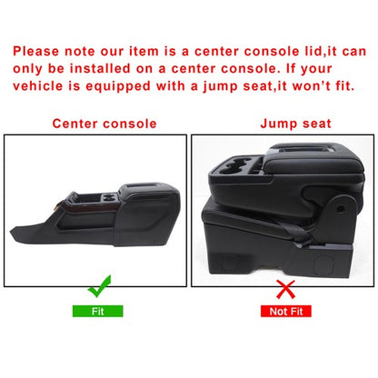 Solid Spare Leather Center Console Armrest Lid For 14-17 18 19 Chevrolet Suburban SILVERADO