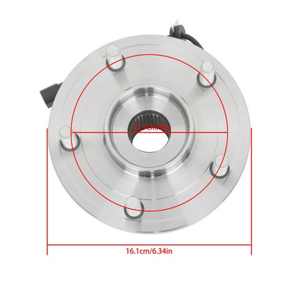 Solid Spare 2 PC Wheel Bearing and Hubs Front For Dodge Grand Caravan Town & Country Routan