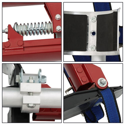 Solid Spare Aluminum Drywall Adjustable Height Stilts Tool For Painter Taping Red 24"-40"