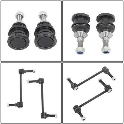 Solid Spare For Mercedes-Benz GL450 ML350 6 pcs Front Upper Control Arm w/ Ball Joint Kit
