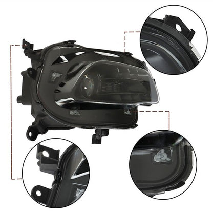 Solid Spare Fit For Jeep Cherokee 2014-2018 Headlight Projector Right/RH Halogen Replacement