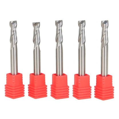 Solid Spare 5 PCS 1/4" 2 Flute New Carbide End Mill 3/4" LOC 2-1/2" Overall Length