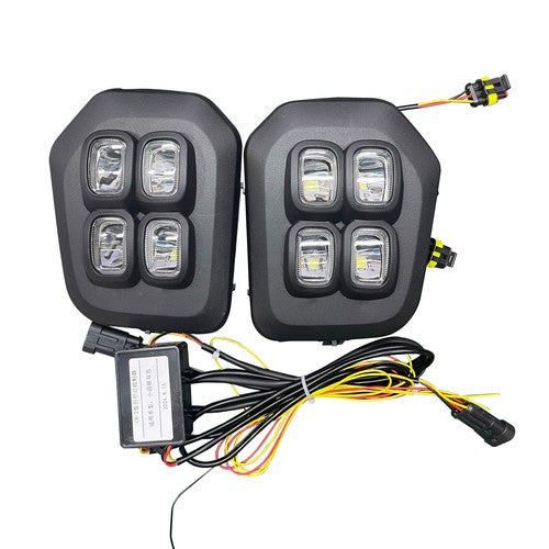 FOR 2016-2023 Toyota Tacoma SR SR5 Fog lights 4-Eyes DRL LED Double Turn Signal