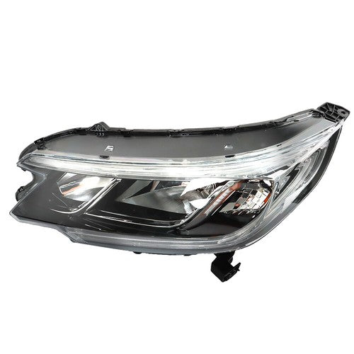 Solid Spare Halogen Headlight Assembly For Honda CR-V 2015-2016 Black Driver/LH W/DRL Front