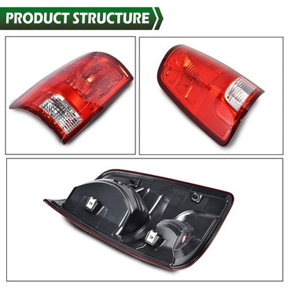 Solid Spare Fit For 2009-2018 Dodge Ram 1500 2500 3500 Tail Lights Lamps Left+Right