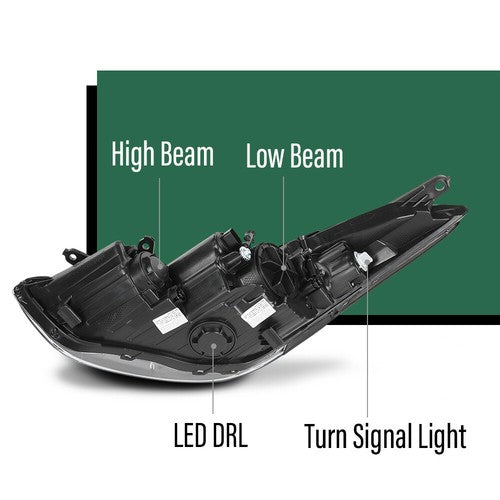Solid Spare Fit For 14-16 Hyundai Elantra LED Projector Headlight Limited Right Passenger