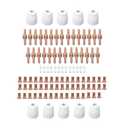 Solid Spare Plasma Cutting Consumables Fit CUT-45 CUT-50 CT-312 with Plasma Cutt 110PCS PT31