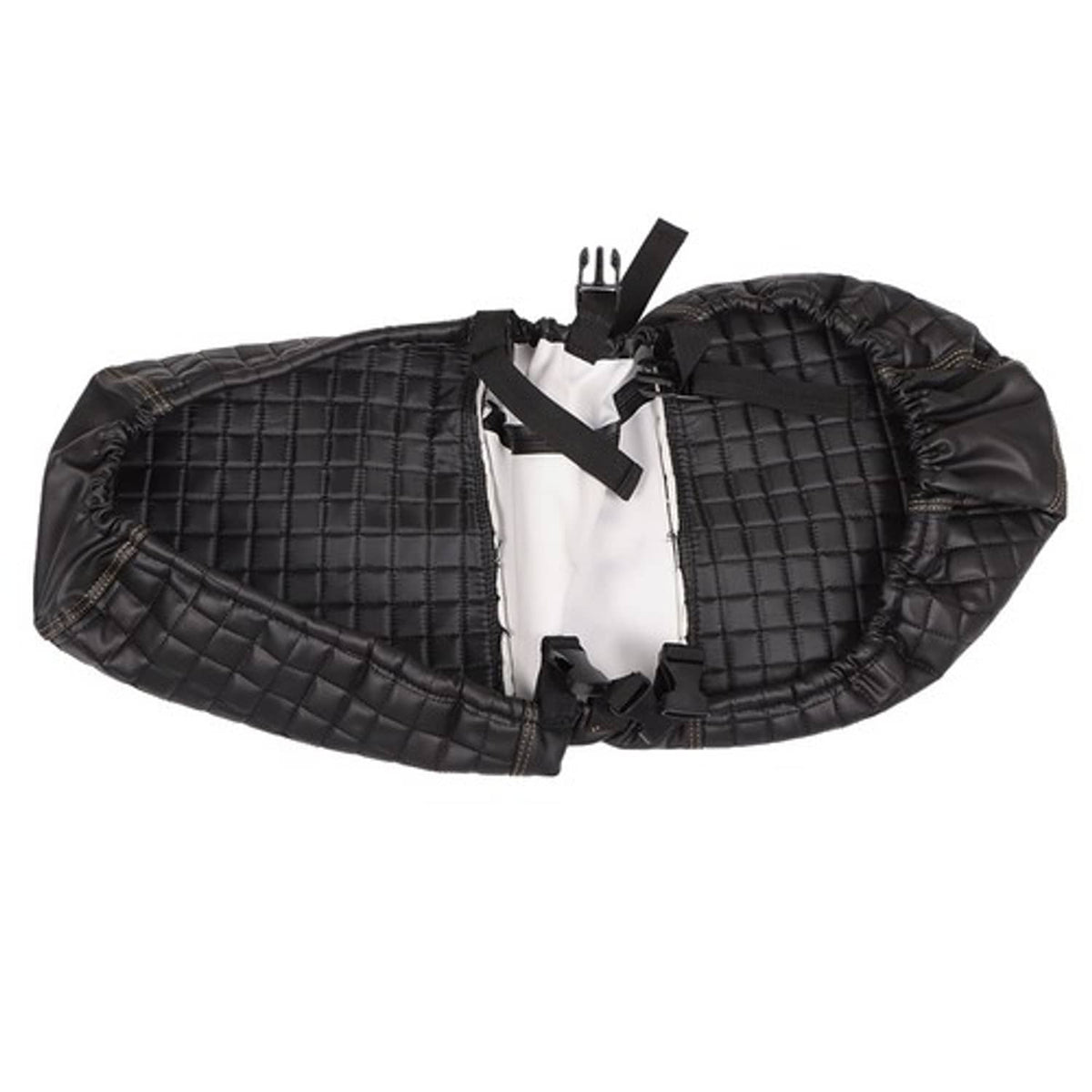 Solid Spare Front And Rear Seat Covers 4Pcs Black 1994-2013 For EZGO Medalist TXT Golf Carts