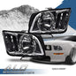 Solid Spare Fit For 2005-2009 Ford Mustang Left & Right Clear/Chrome Headlights Replacement