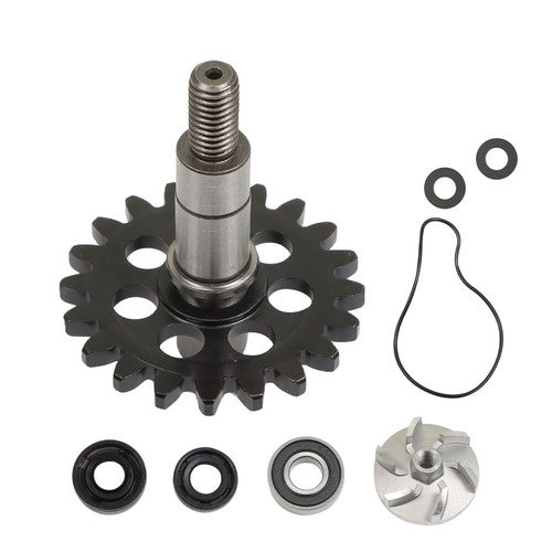 Solid Spare Water Pump Impeller Shaft Gear Kit Fit For Yamaha YZ250F 2001 2002 2003 - 2013