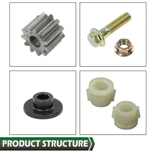 Solid Spare For John Deere LA130 LA135 LA140 LA145 Steering Sector & Pinion Gear w/ Bushings