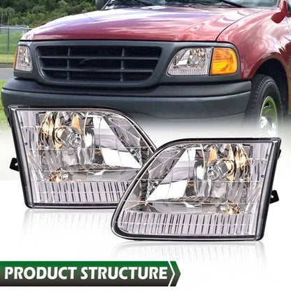 Solid Spare Fit For Ford 97-03 F-150/97-99 F-250/97-02 Expedition Headlights Left & Right