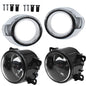 Solid Spare For Ford Focus 12-14 Bumper Lamp Fog Lights Driving Lights & Chrome Cover Bezel