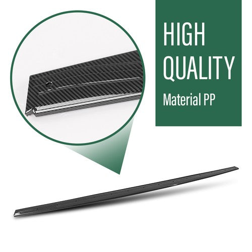 Solid Spare Fit For 14-20 BMW F32/F36/F33 4 Series M Sport Side Skirts Extension Carbon Look
