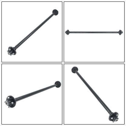 Solid Spare 4 lug-4' 54' HF 2K 2000lbs Trailer Axle w/ U-Bolt Kit For RVs trucks trailers