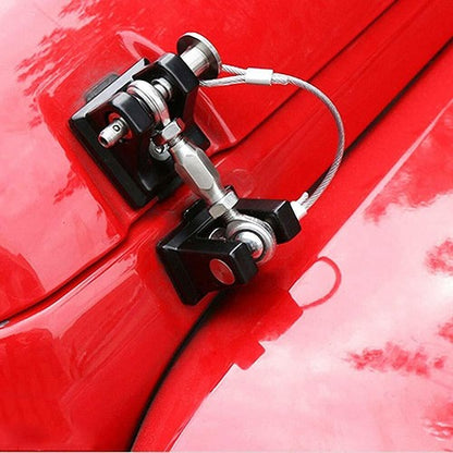 FIT Jeep Wrangler JK JL Hood Latches Hood Lock 2pcs Aluminum Catch Locking Kits