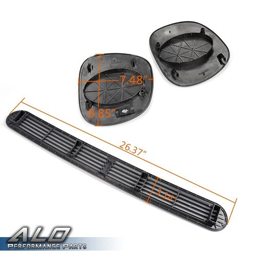 Solid Spare Dash Defrost Cover Left Right Speaker Grille Fit For 98-05 Jimmy Blazer Sonoma
