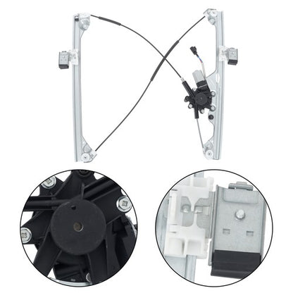Solid Spare For Chevy Silverado GMC Sierra 2007-2014 1 Pair Window Regulator w/ Motor