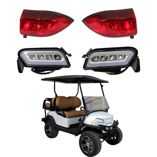 Solid Spare For Club Car Tempo Golf Cart LED Headlight and Tail Light Kit 2018+ New