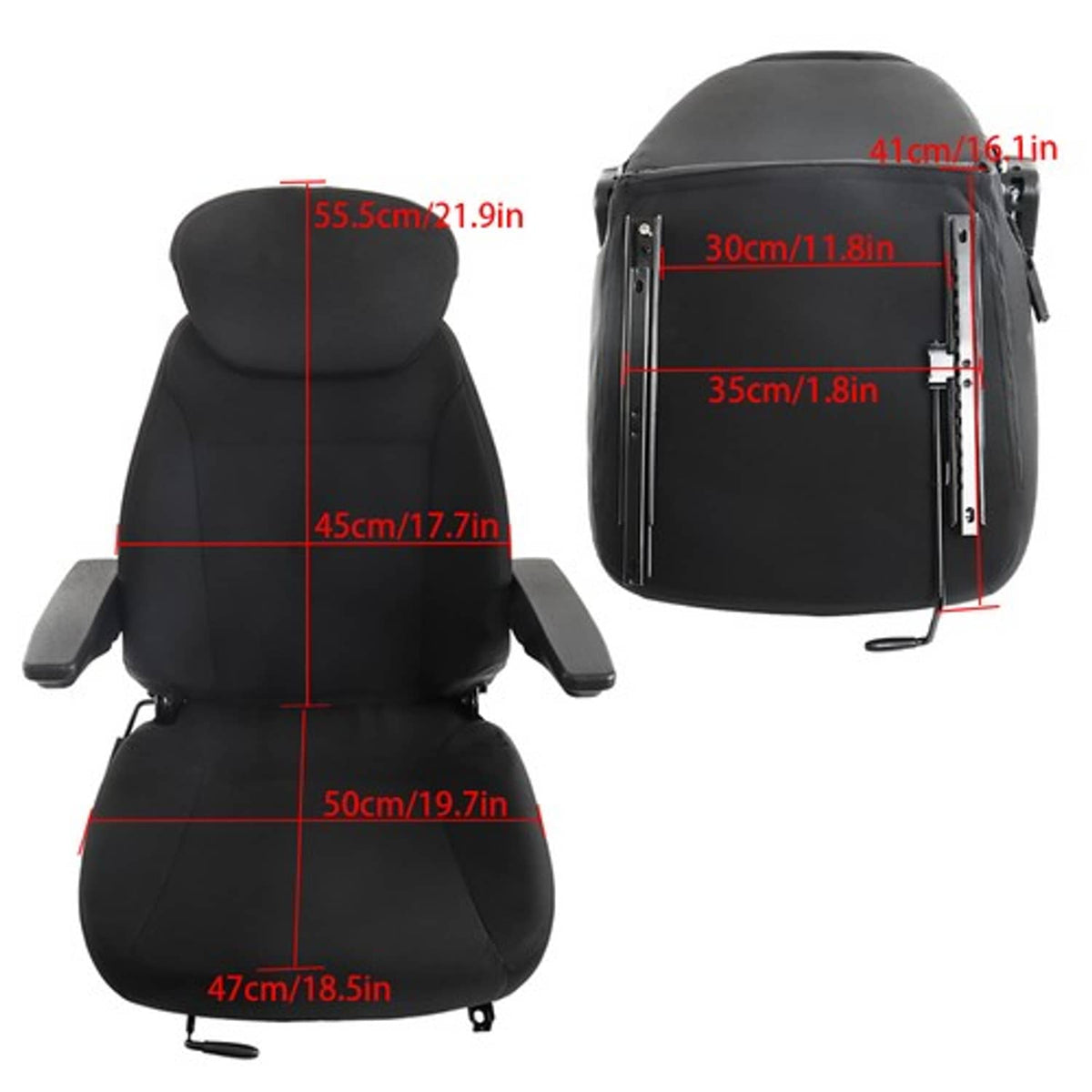 Solid Spare Seat Assembly For New Holland Loader Backhoe 555 555A 555B 555C 555D