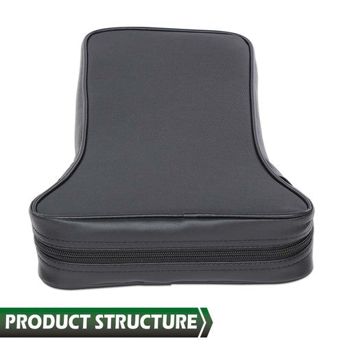Solid Spare Fit For 1967-1982 Chevrolet Corvette Center Console Armrest Pad Black Leather
