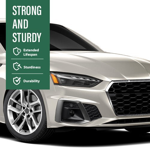 Solid Spare Front Bumper Fog Light Bezel Cover Left & Right Fit For 2020-2023 Audi A5 S5