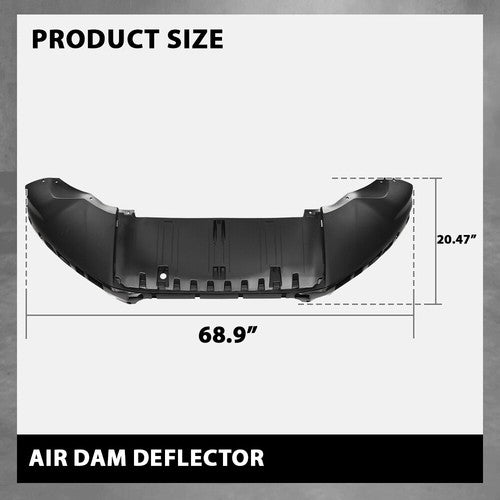 Solid Spare Front Lower Bumper Air Dam Deflector Fit For Ford Escape 2013-2016 CJ5Z17D957AA