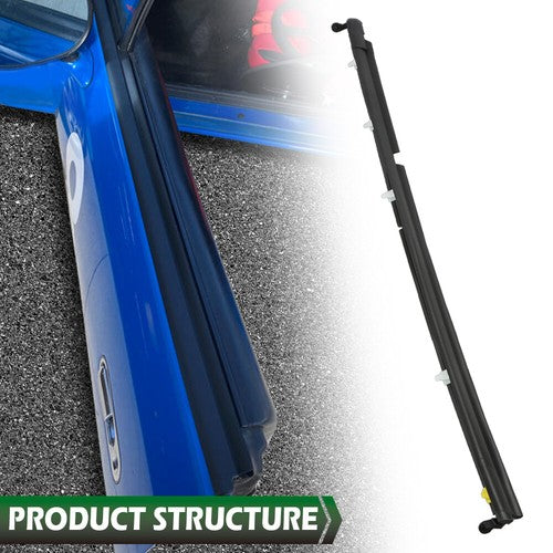 Solid Spare Fit For 90-05 Mazda Miata MX-5 Window Sweep Felt Weatherstrip Seal Left+Right