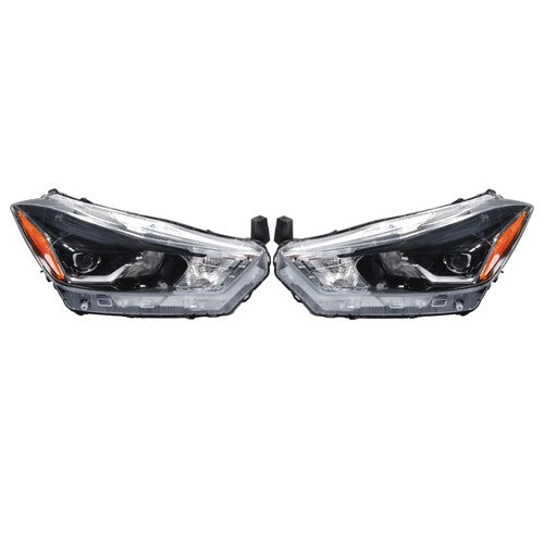Solid Spare LH+RH Side Headlights Headlamps Clear Lens For Nissan Kicks SR 2018 2019 2020